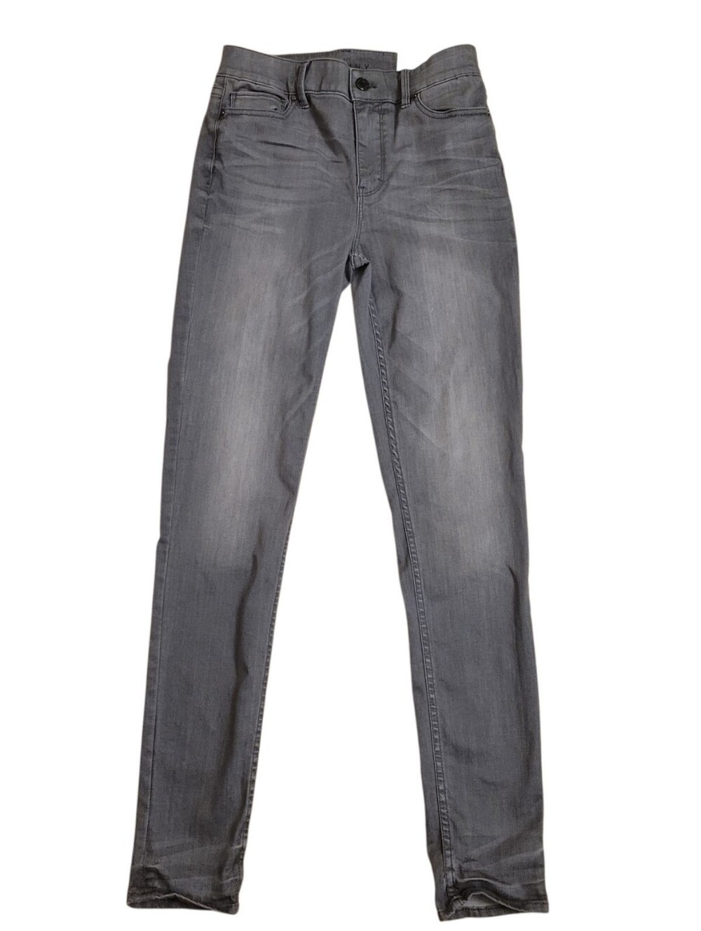 NWT WHBM Gray The Skinny Denim Jeans Size 4 - Picture 2 of 6